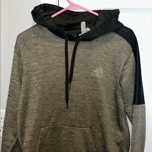 Adidas Men's Two-Tone Gray Hoodie